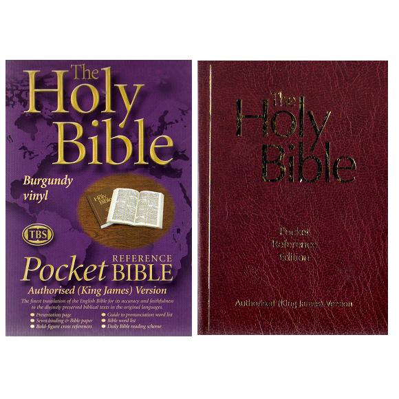 7S Pocket Reference Bible Slate Red Paper Cover