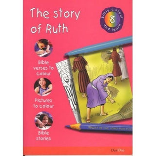 Bible Colour and Learn 8: The Story of Ruth by Karen Roberts cover image.