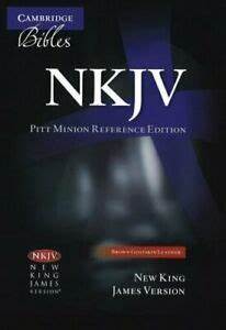 NKJV Pitt Minion Reference Edition Brown goatskin leather