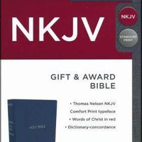 NKJV Gift And Award Bible, Blue, Red Letter Ed.  9780718075156
