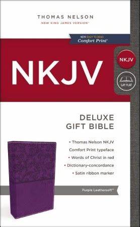 NKJV Deluxe Gift Bible, Purple, Red Letter 9780718075262