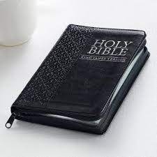 KJV Compact Bible, Black, Zipper closure