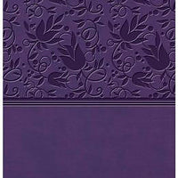 Holman KJV Large Print Personal Size Reference Bible, red letter,  Purple Leathertouch