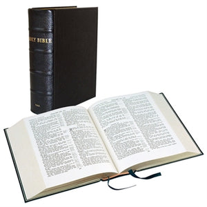 Pulpit Reference Bible (goatskin leather boards) - Black