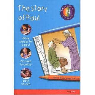 Bible Colour and Learn 14: The Story of Paul by Karen Troman cover image.