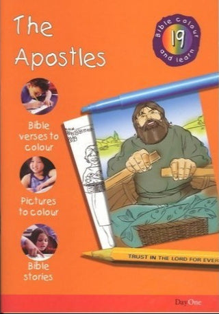 Bible Colour and Learn 19: The Apostles by Karen Troman cover image.