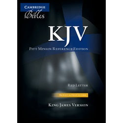 KJV Pitt Minion Reference Edition KJ442, X black imitation leather